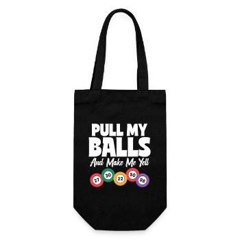 Bingo Geschenk für Bingospieler - Geschenkbeutel für Flaschen - Schwarz - Vorne