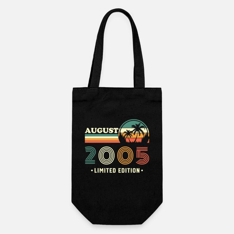 August 2005 Retro Vintage Geburtstagsgeschenk - Geschenkbeutel für Flaschen - Schwarz