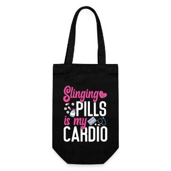 Pharmacy Tech Technician - Gift Bag for Bottles - black - Front