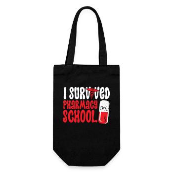 Pharmacy Tech Technician - Gift Bag for Bottles - black - Front