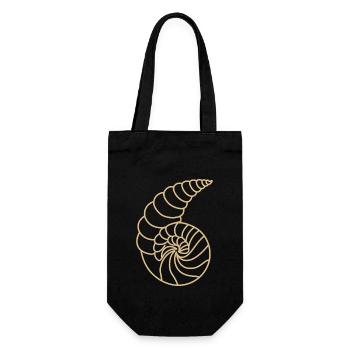 shell - Gift Bag for Bottles - black - Front