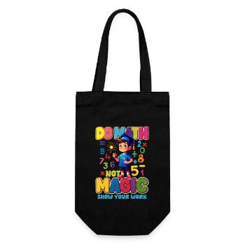 Mathématiques - Sac à bouteille - noir - Devant