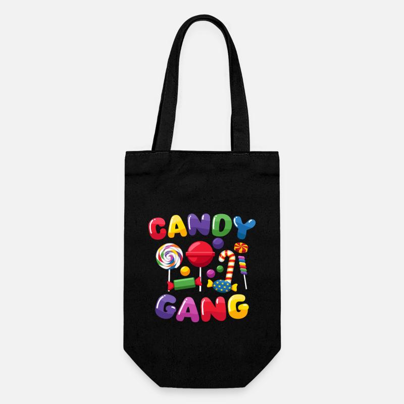 Candy Gang Candy Candies - Gift Bag for Bottles - black