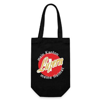 Meine Heimat Luzern Geschenk - Geschenkbeutel für Flaschen - Schwarz - Vorne