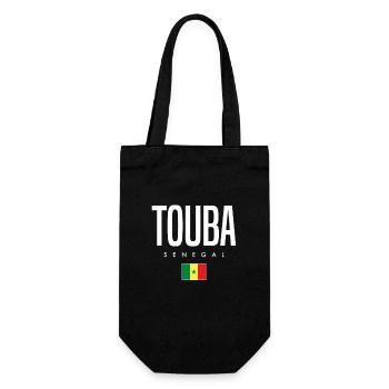 Touba Senegal - Geschenkbeutel für Flaschen - Schwarz - Vorne