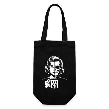 Noir comme mon âme ! Goth Café Emo Girl - Sac à bouteille - noir - Devant