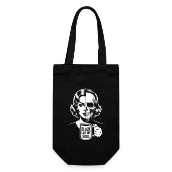 Black like my soul! Goth Coffee Emo Girl - Gift Bag for Bottles - black - Front