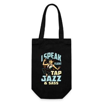 Professeur de danse Je parle couramment École de claquettes - Sac à bouteille - noir - Devant