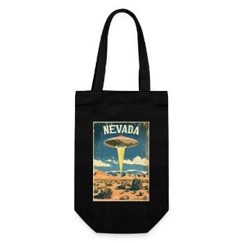 Nevada UFO Landscape Adventure Retro Inspiration - Gift Bag for Bottles - black - Front