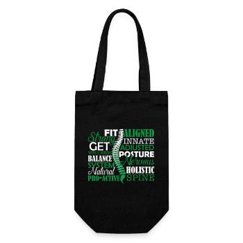 Chiropractor Things About Chiropractor - Gift Bag for Bottles - black - Front