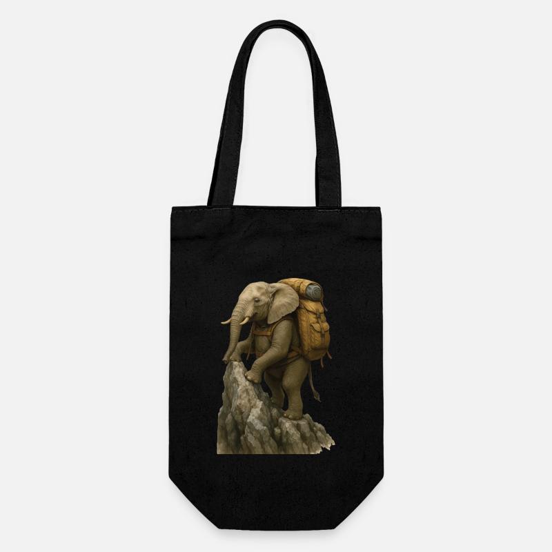 Randonnée à dos d’éléphant - Sac à bouteille - noir
