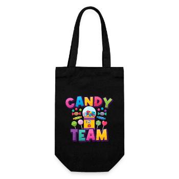 Candy Team Süßigkeiten Bonbons - Geschenkbeutel für Flaschen - Schwarz - Vorne