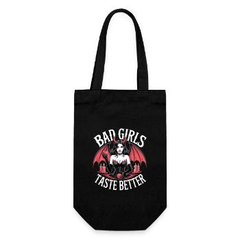Bad Girls Taste Better! Goth Gothic Emo Baddie - Gift Bag for Bottles - black - Front
