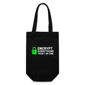 Cybersécurité Info Sec White Hat Hacker Éthique - Sac à bouteille - noir - Devant