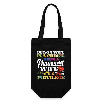 Pharmacy Tech Technician - Gift Bag for Bottles - black - Front