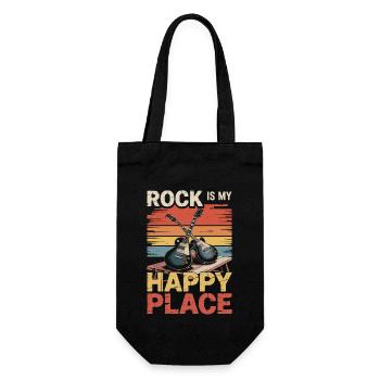 Rock My Happy Place Music Lover DJ Headphones - Gift Bag for Bottles - black - Front