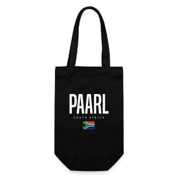 Paarl, Afrique du Sud - Sac à bouteille - noir - Devant