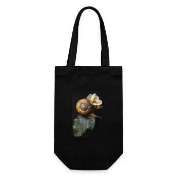 Snails Snail - Gift Bag for Bottles - black - Front