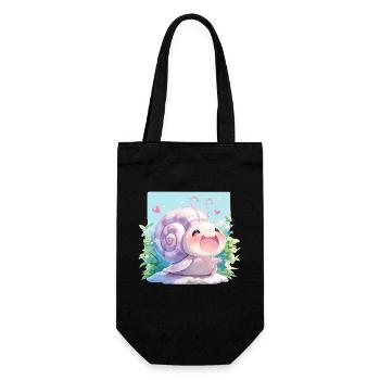 Snails Snail - Gift Bag for Bottles - black - Front