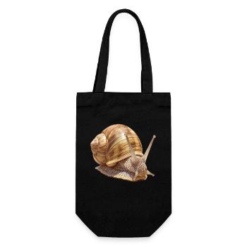 Snails Snail - Gift Bag for Bottles - black - Front