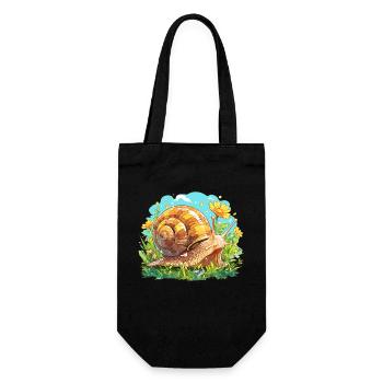 Snails Snail - Gift Bag for Bottles - black - Front