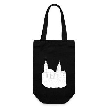 Schwarzenberg Erzgebirge Schloss - Geschenkbeutel für Flaschen - Schwarz - Vorne