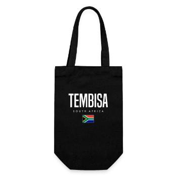 Tembisa Südafrika - Geschenkbeutel für Flaschen - Schwarz - Vorne