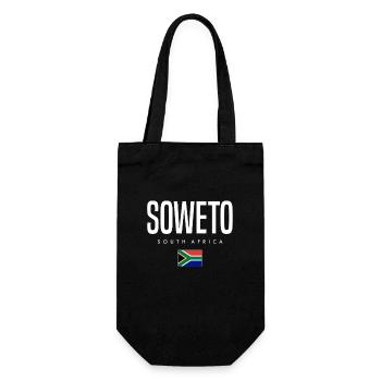 Soweto Südafrika - Geschenkbeutel für Flaschen - Schwarz - Vorne
