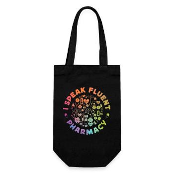 Pharmacy Tech Technician - Gift Bag for Bottles - black - Front