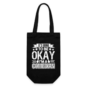 Comedian I am A Comedian - Gift Bag for Bottles - black - Front