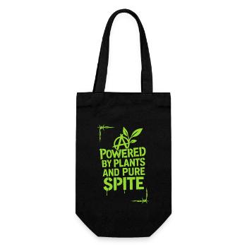 Végétalien Punk Rebelle Végétalien Végétalien Anarchiste Végétalien - Sac à bouteille - noir - Devant
