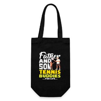 Père Fils Tennis Amis Joueur Pour La Vie - Sac à bouteille - noir - Devant
