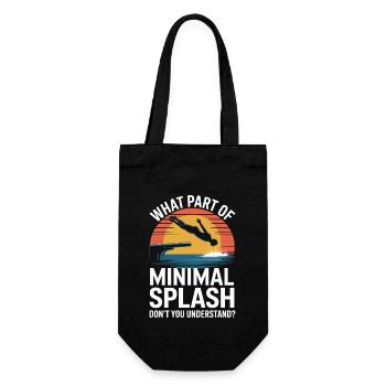 Diving diving board - Gift Bag for Bottles - black - Front