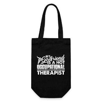 My Girlfriend Is A Hot Occupational Therapist - Gift Bag for Bottles - black - Front