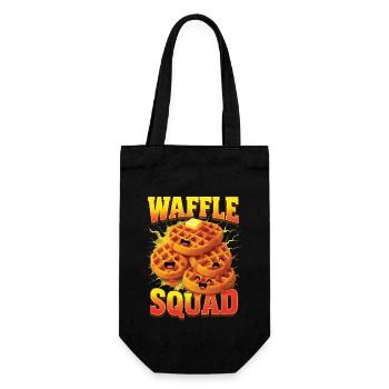 Waffles - Gift Bag for Bottles - black - Front