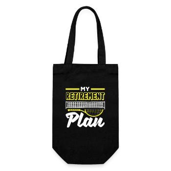 Mon plan de retraite Joueur de tennis - Sac à bouteille - noir - Devant