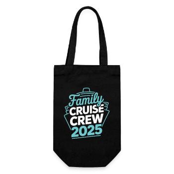Équipage de croisière 2025 Croisière en famille - Sac à bouteille - noir - Devant