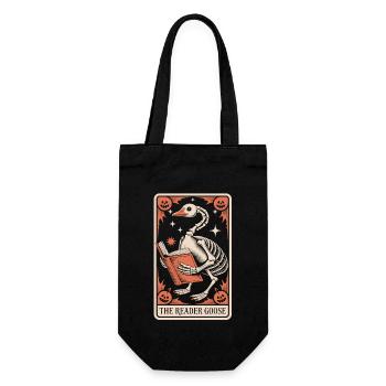 The Reader Goose T-Shirt - Geschenkbeutel für Flaschen - Schwarz - Vorne