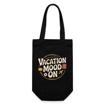 Vacation Mood On Sommer Festival Reise Club Urlaub - Geschenkbeutel für Flaschen - Schwarz - Vorne
