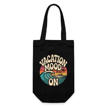 Vacation Mood On Sommer Festival Reise Club Urlaub - Geschenkbeutel für Flaschen - Schwarz - Vorne