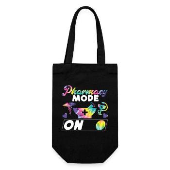 Pharmacy Tech Technician - Gift Bag for Bottles - black - Front