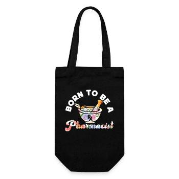 Pharmacy Tech Technician - Gift Bag for Bottles - black - Front