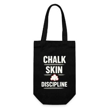 Griffkrafttraining Für Kletterer Hangboard - Geschenkbeutel für Flaschen - Schwarz - Vorne