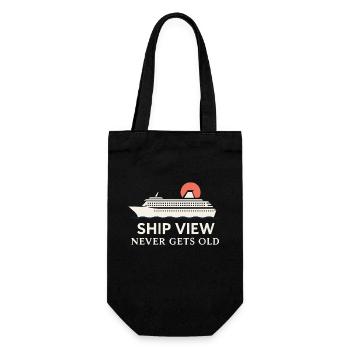 Cruise Addict Funny Cruise Loyalty Ocean - Gift Bag for Bottles - black - Front