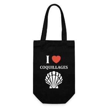 coquillage - Sac à bouteille - noir - Devant