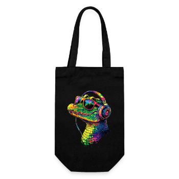 Crocodile Alligator Reptile Crocodile Love Crocodiles - Sac à bouteille - noir - Devant