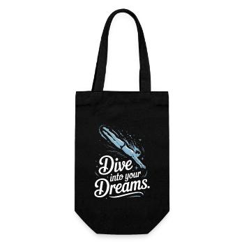 Diving diving board - Gift Bag for Bottles - black - Front