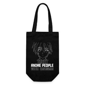 Anime Manga Otaku Kawaii Japan Cosplay Comic - Geschenkbeutel für Flaschen - Schwarz - Vorne