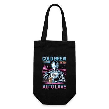 Cold Brew Robot Auto Love Cool Design - Sac à bouteille - noir - Devant