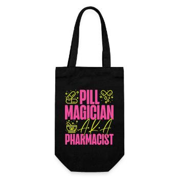 Pharmacy Tech Technician - Geschenkbeutel für Flaschen - Schwarz - Vorne